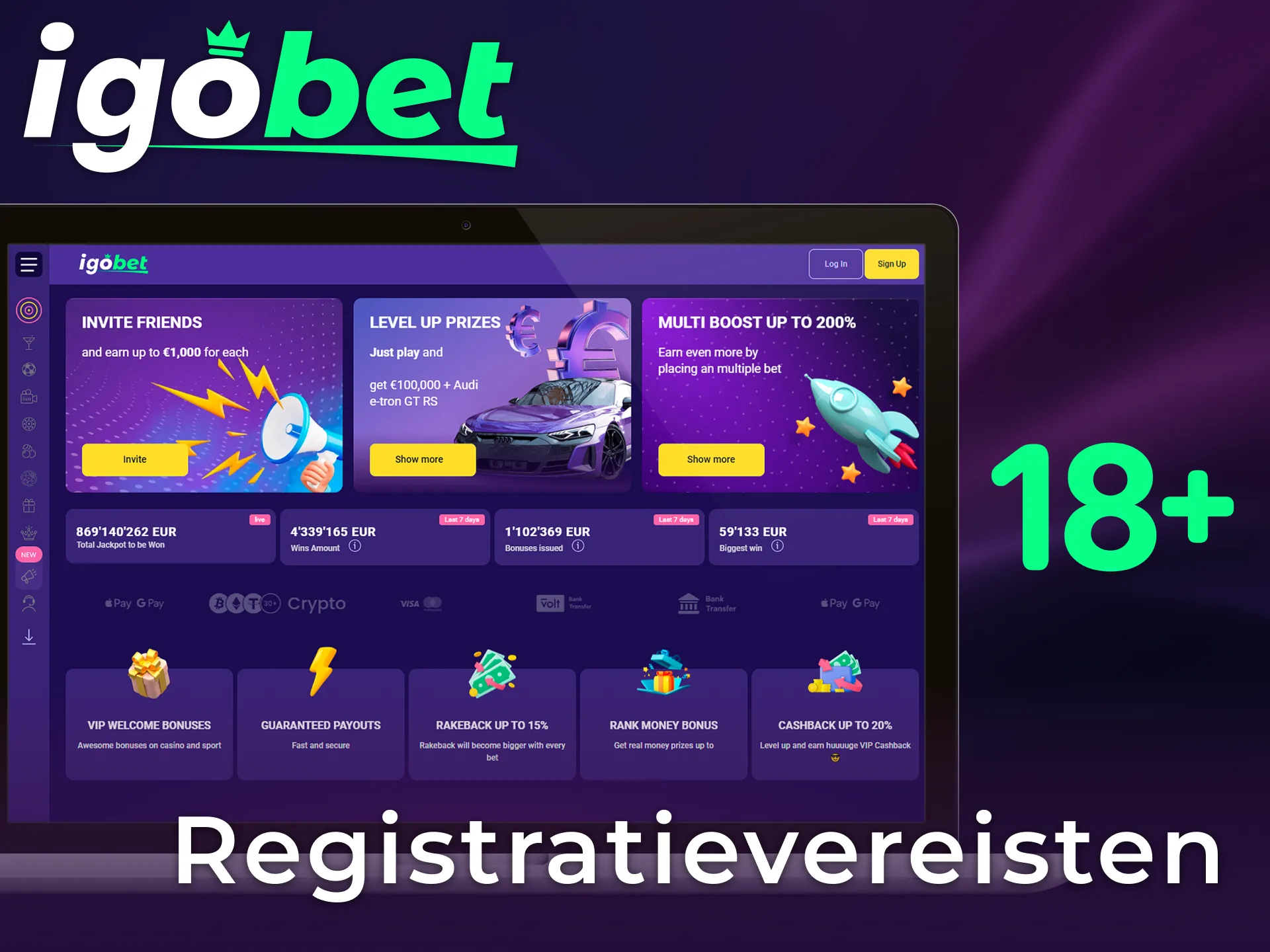 Controleer de officiële registratievereisten om een account bij Igobet aan te maken.