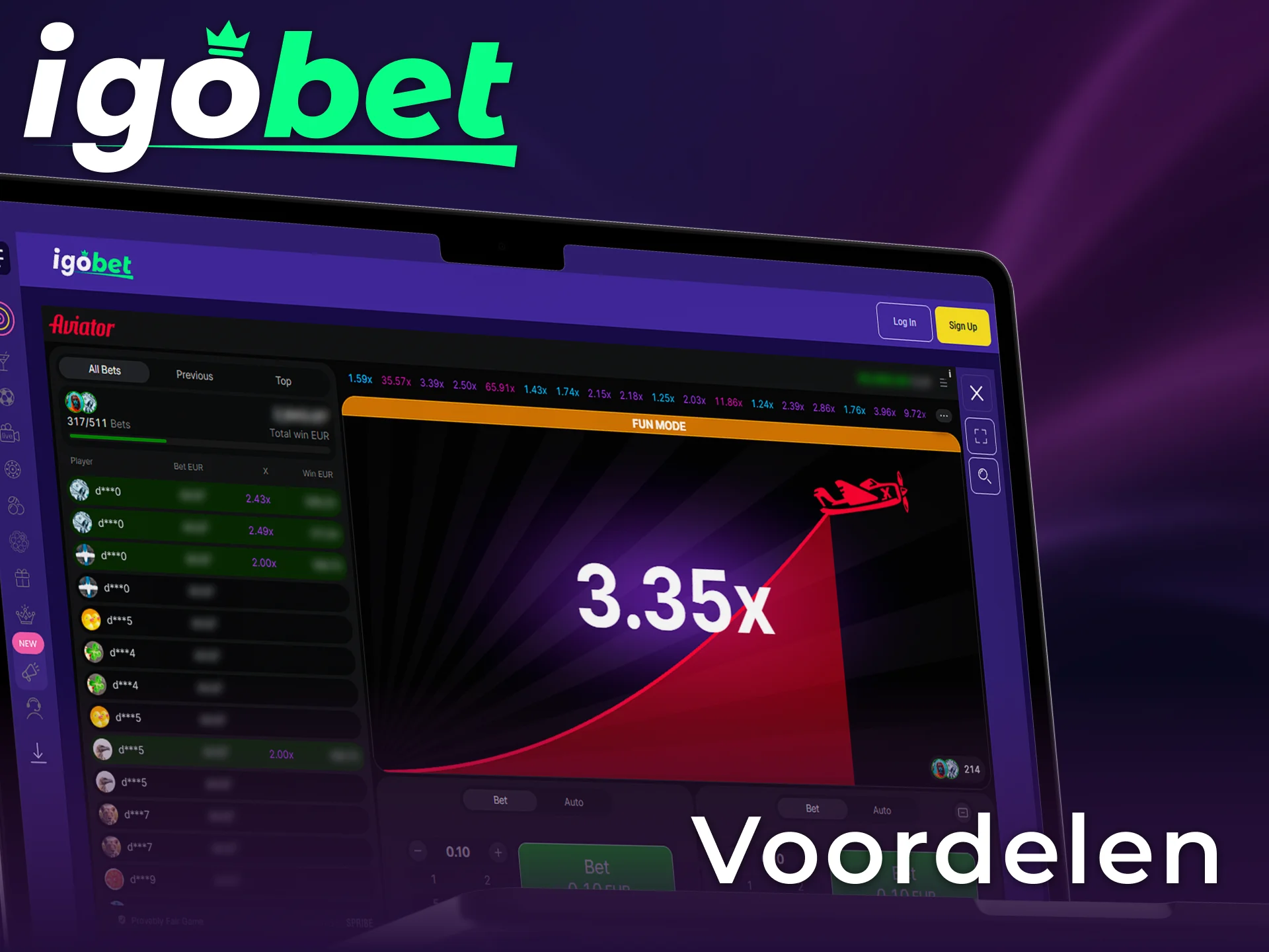 Ontdek alle voordelen van Aviator spelen bij het officiële IgoBet in Nederland.