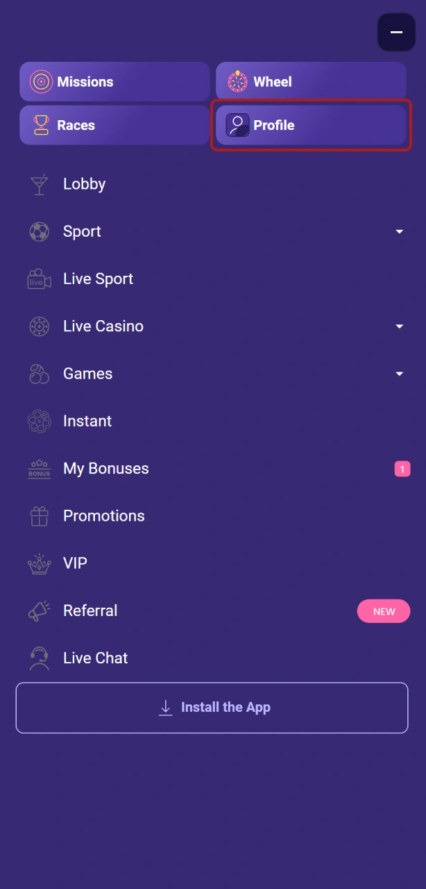 Activeer de bonus in de Igobet bonussen sectie en begin met winnen.