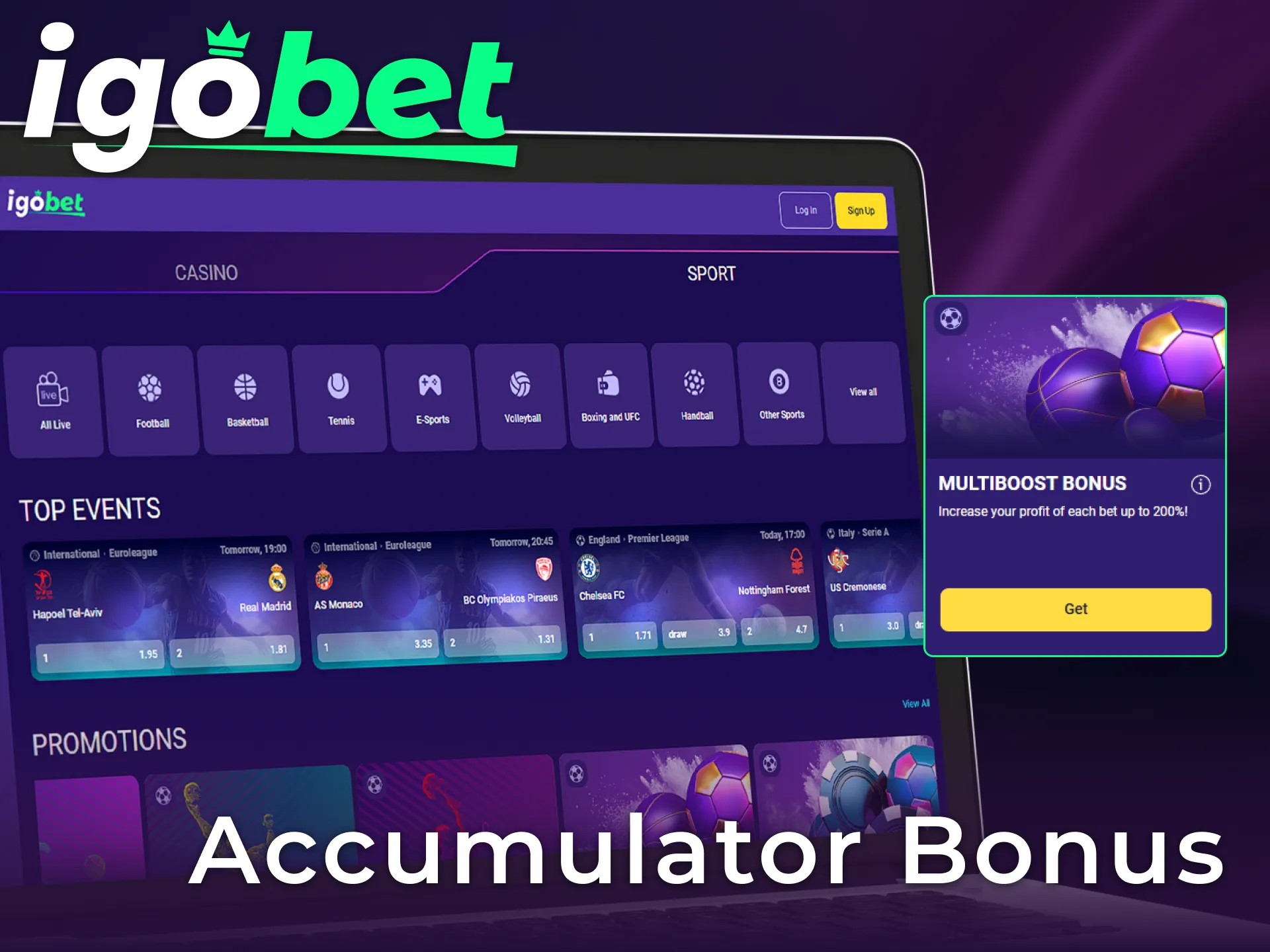 Verhoog je winst met een accumulator bonus uit de Igobet bonussen collectie.
