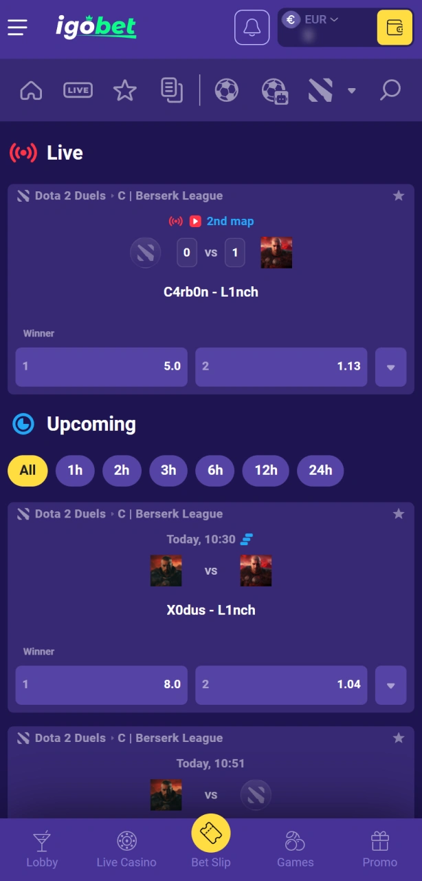 Zoek een spannende Dota 2-wedstrijd in het uitgebreide aanbod van IgoBet.