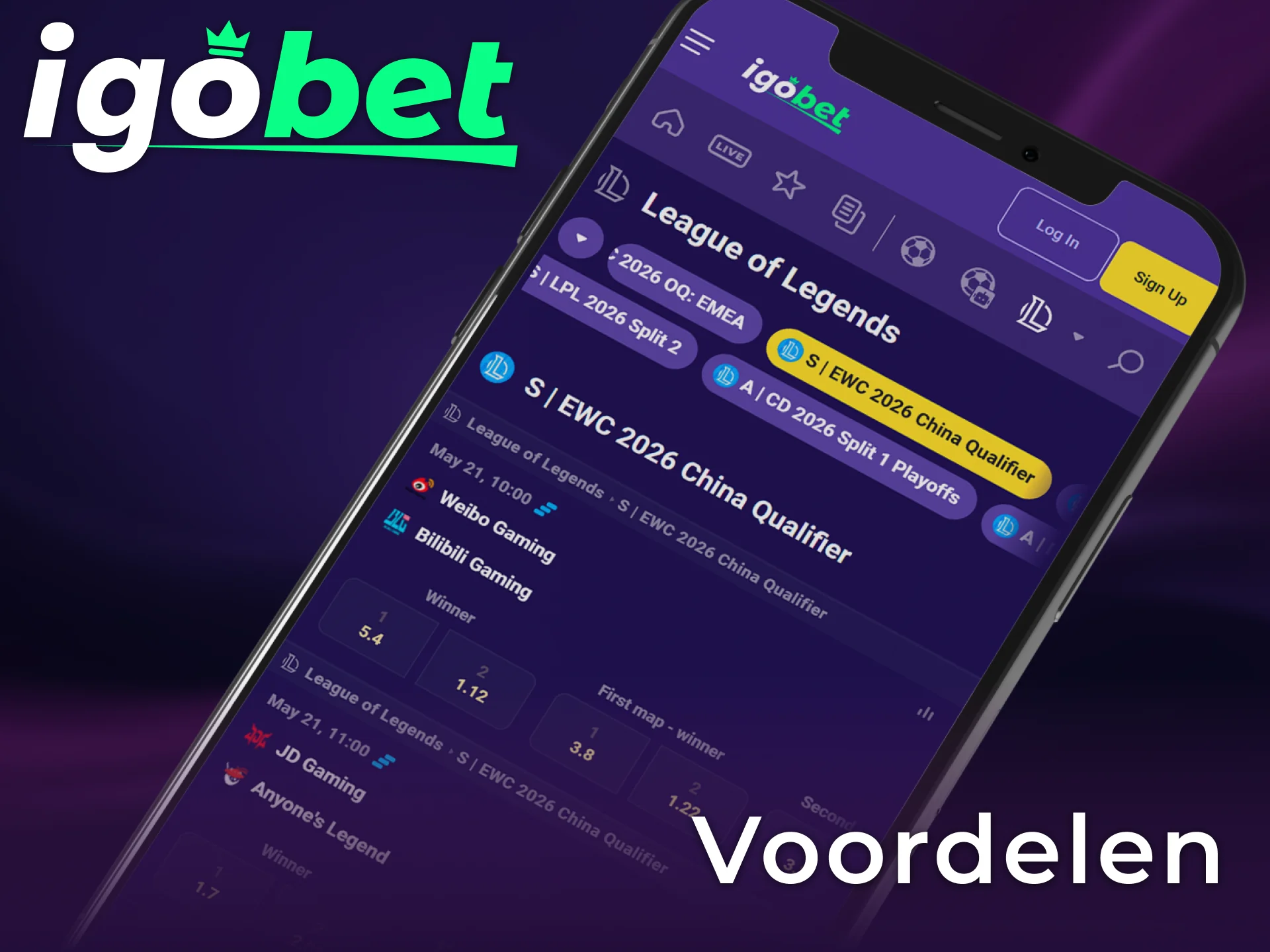 Ervaar de vele voordelen van League of Legends wedden bij IgoBet Nederland.
