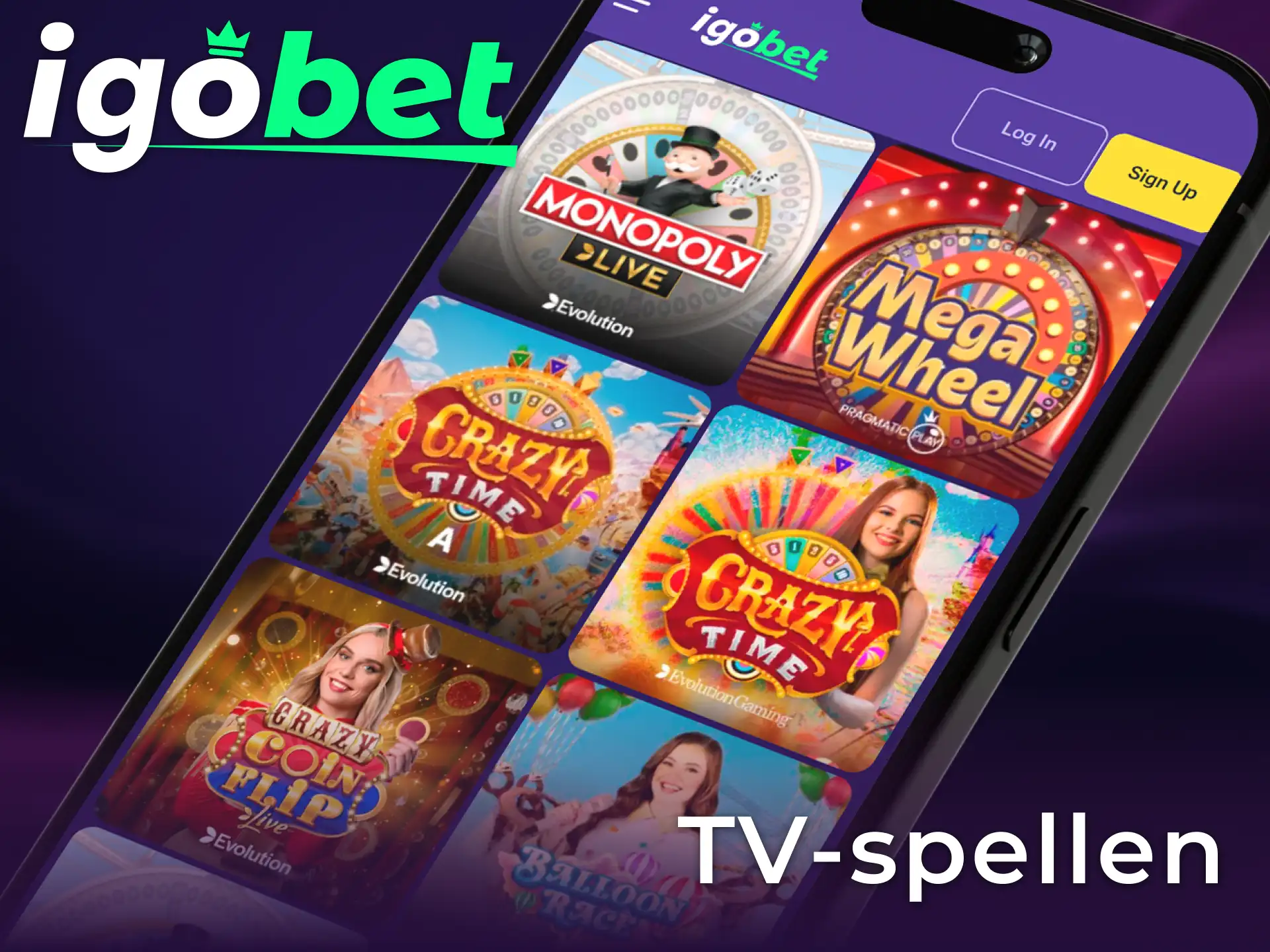 Ontdek unieke TV-spellen voor een interactieve ervaring bij IgoBet Live Casino.