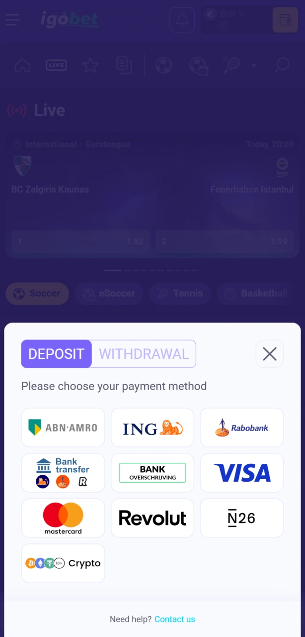 Stort veilig geld voor MMA weddenschappen op je officiële IgoBet profiel.