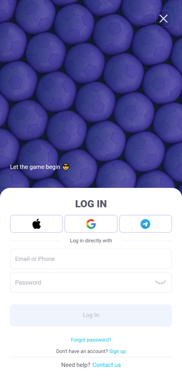 Log in op de IgoBet-website om je persoonlijke winsten veilig op te nemen.