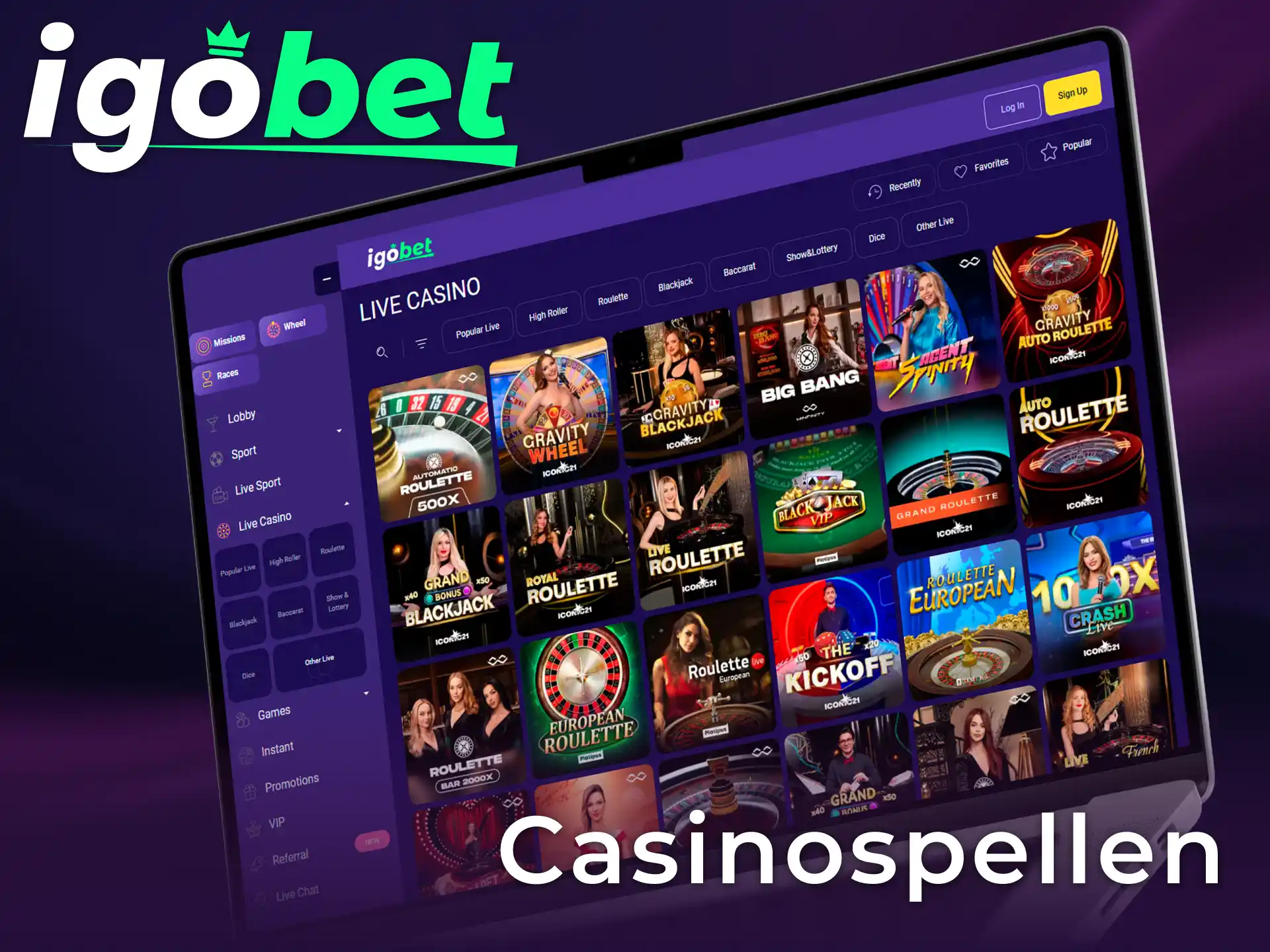Speel de meest spannende casinospellen bij IgoBet voor een unieke ervaring.