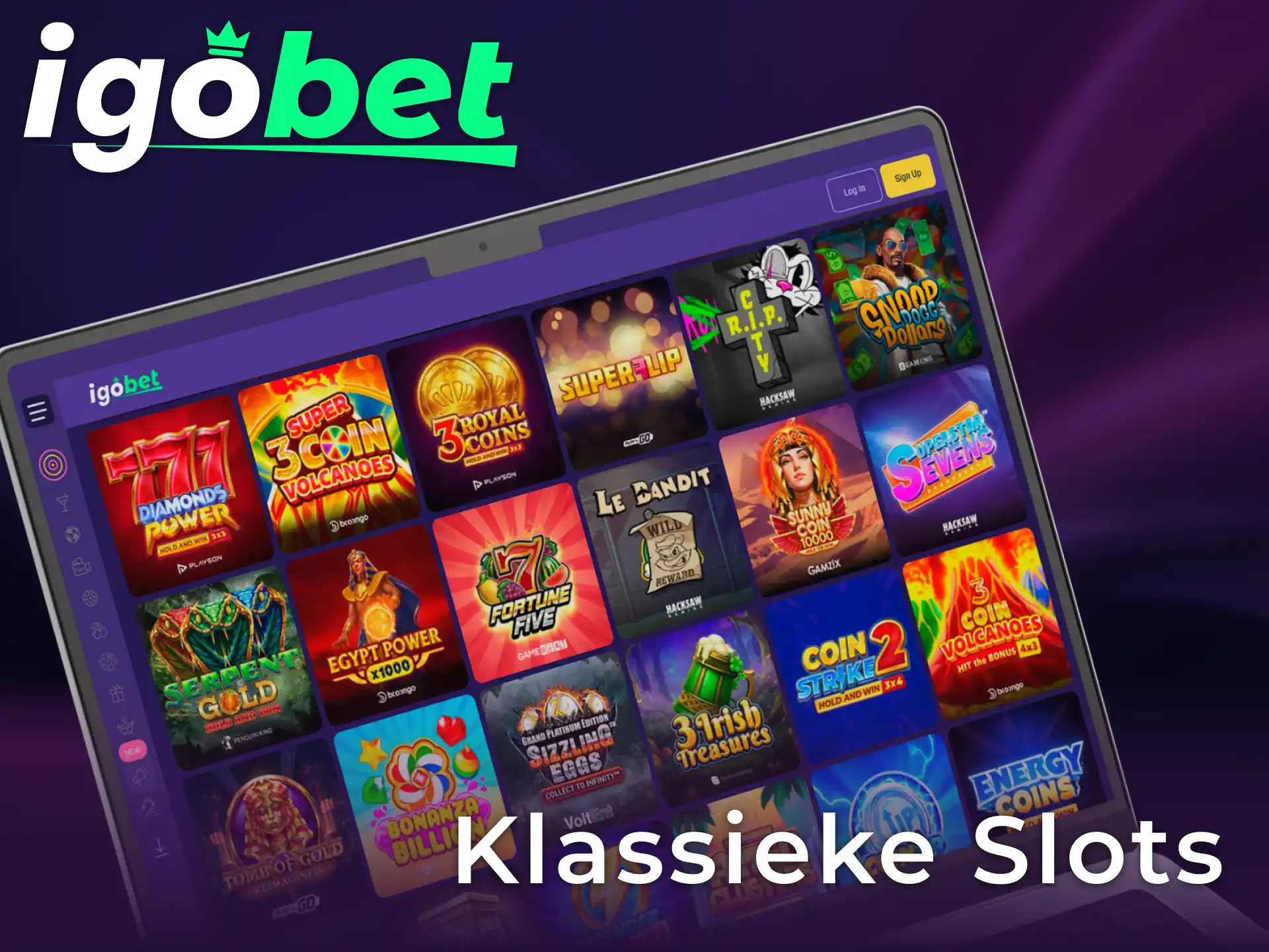 Geniet van nostalgie met Klassieke Slots in het online casino van IgoBet.