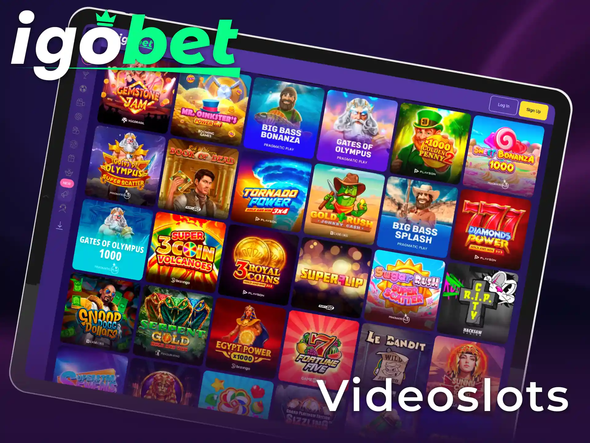 Ontdek moderne Videoslots met unieke thema's en bonusfuncties bij IgoBet.