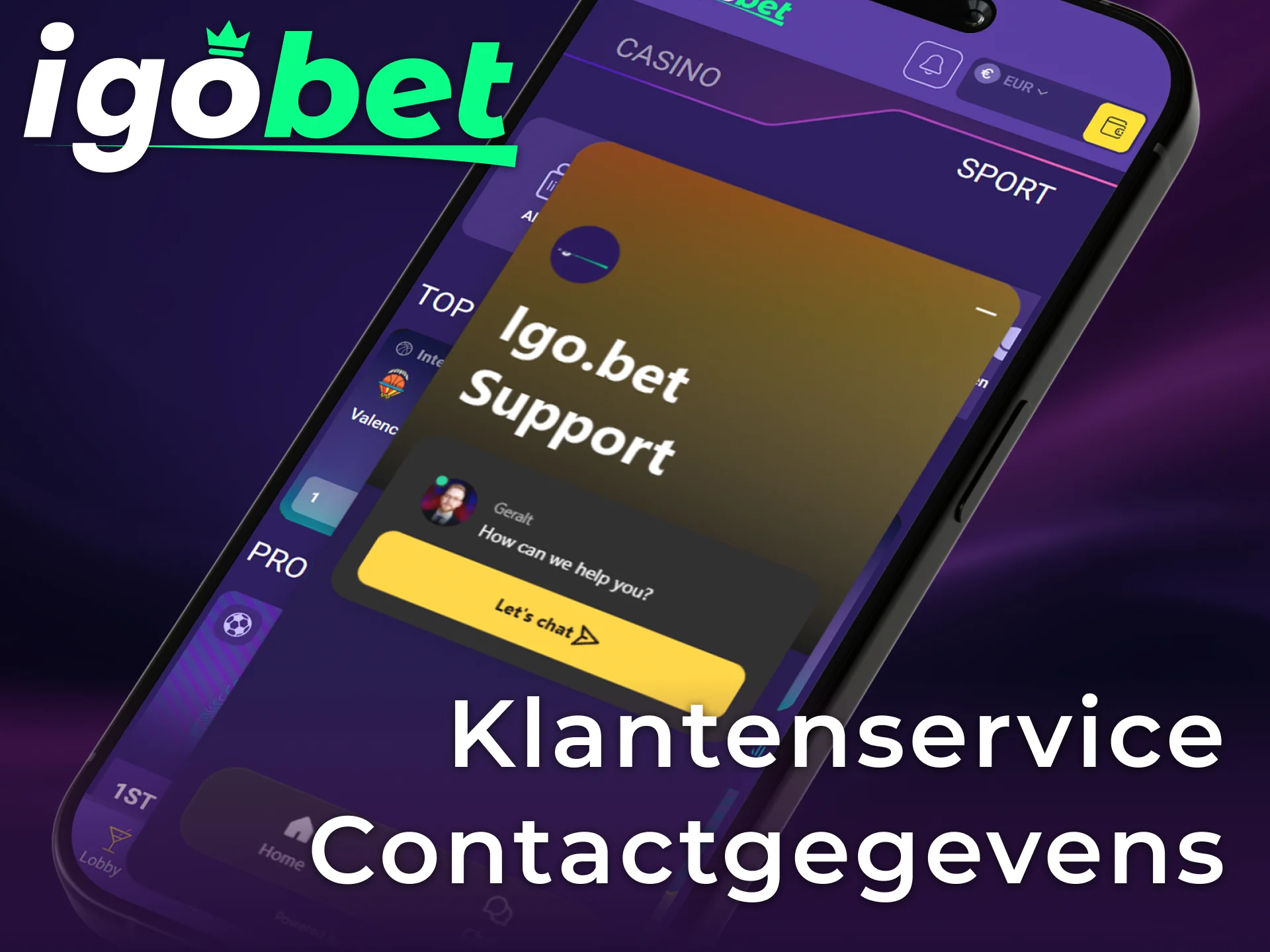 Gebruik de officiële klantenservice contactgegevens van IgoBet voor directe ondersteuning in Nederland.