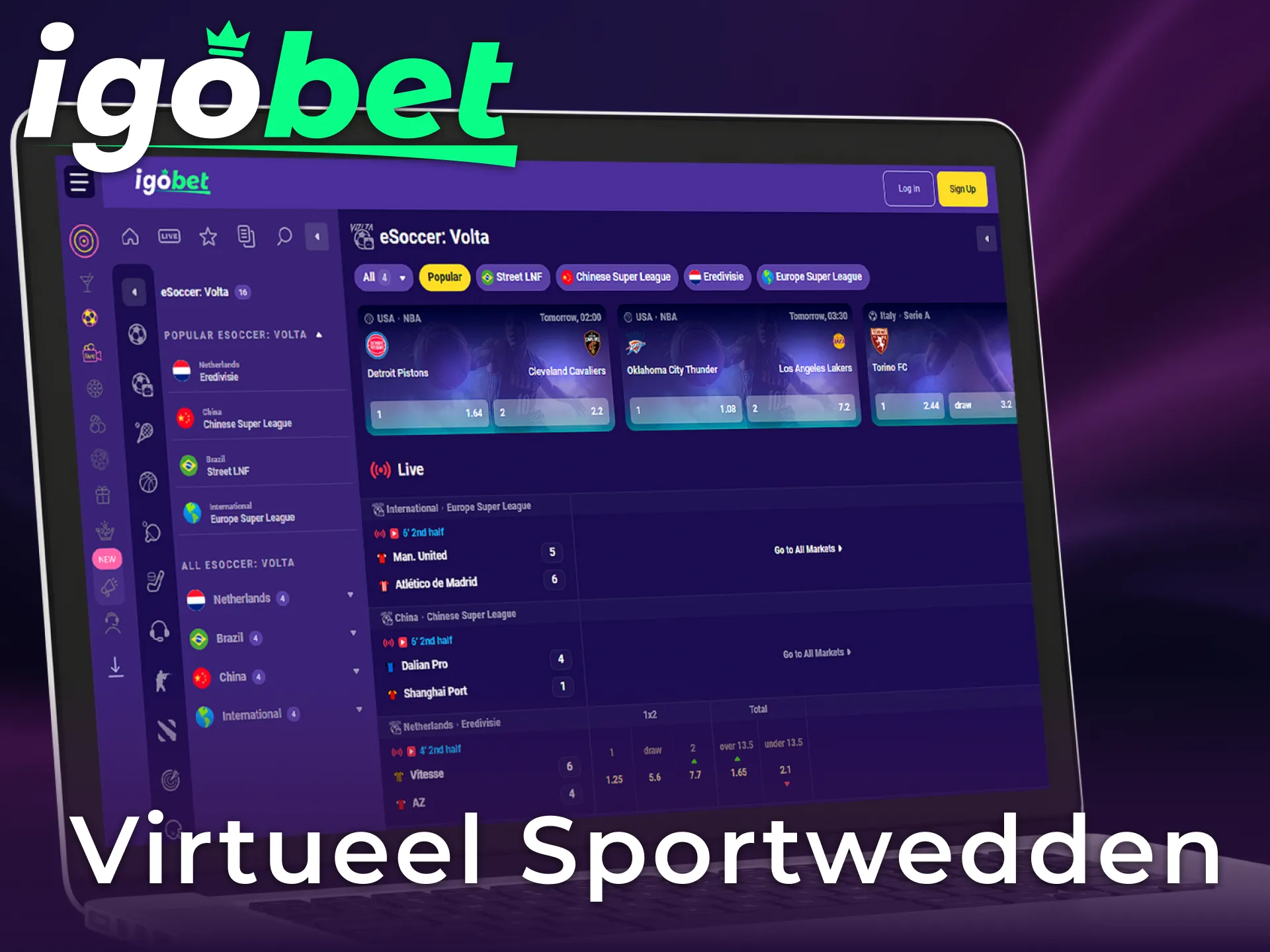 Probeer virtuele sportweddenschappen voor non-stop actie tijdens het bij Igobet.